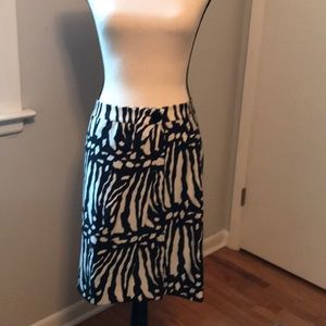 Zebra Print Skirt